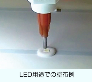 LED用途での塗布例