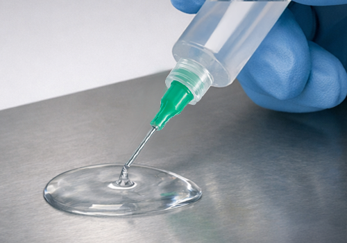 低粘度のシリンジ塗布