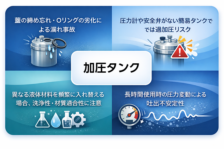 加圧タンクの注意点