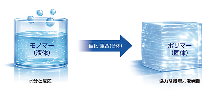 接着のメカニズム図