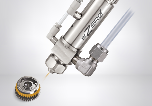 自動車部品のギア・駆動機構部への高粘度グリススプレー塗布